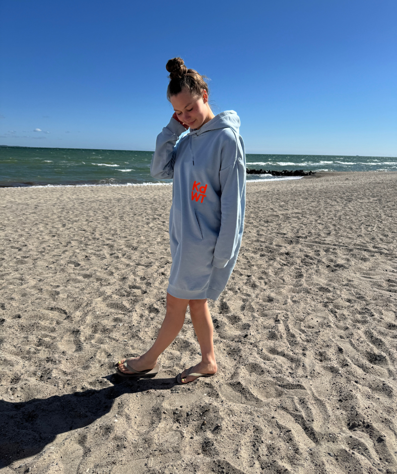 Sweatkleid Light Blue "Sea Sand Salt"