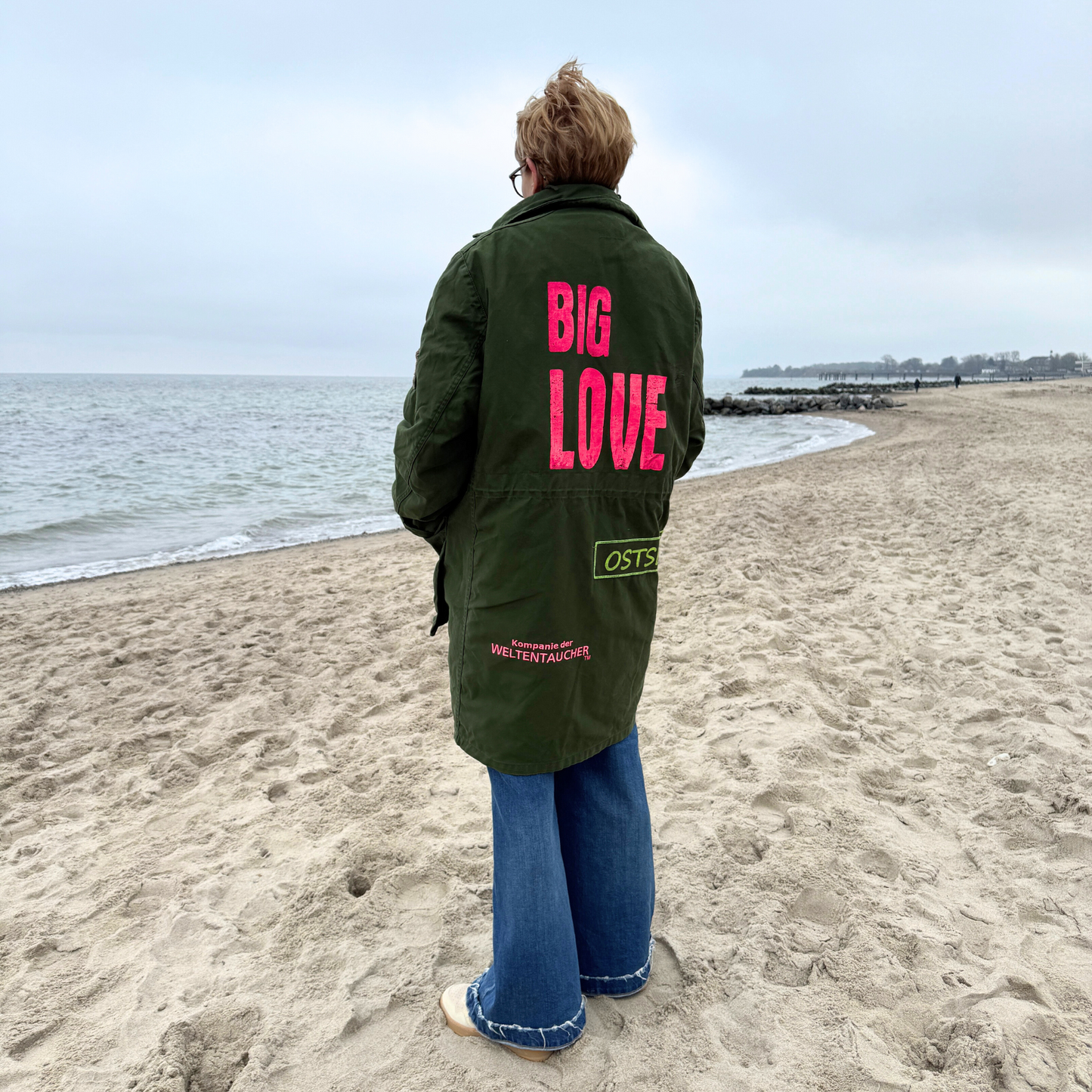 Parka Khaki "Big Love Ostsee" - mit herausnehmbarem Winterfutter