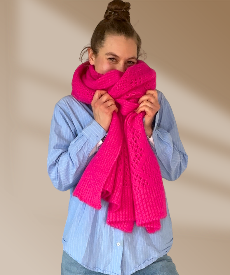 Strickschal "Pink"