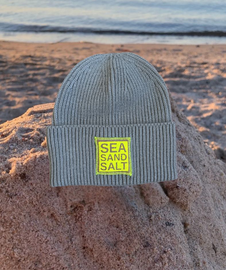 Mütze grau "sea sand salt"