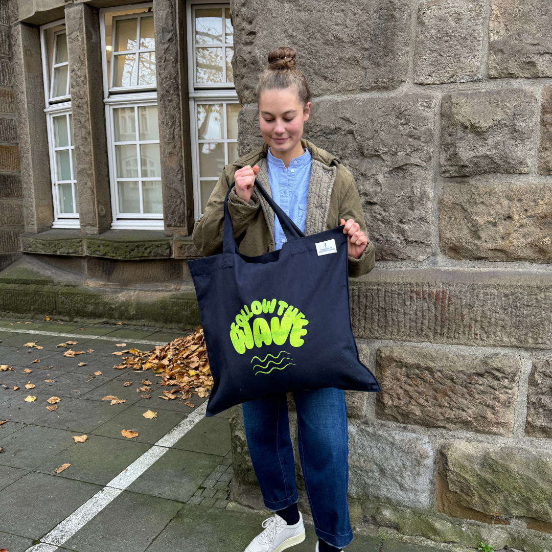 Daily Bag Blau "Follow the Wave"