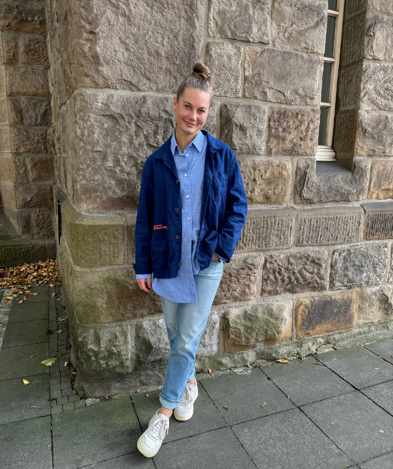 Overshirt Blau "Jeder Tag ist ein Abenteuer"