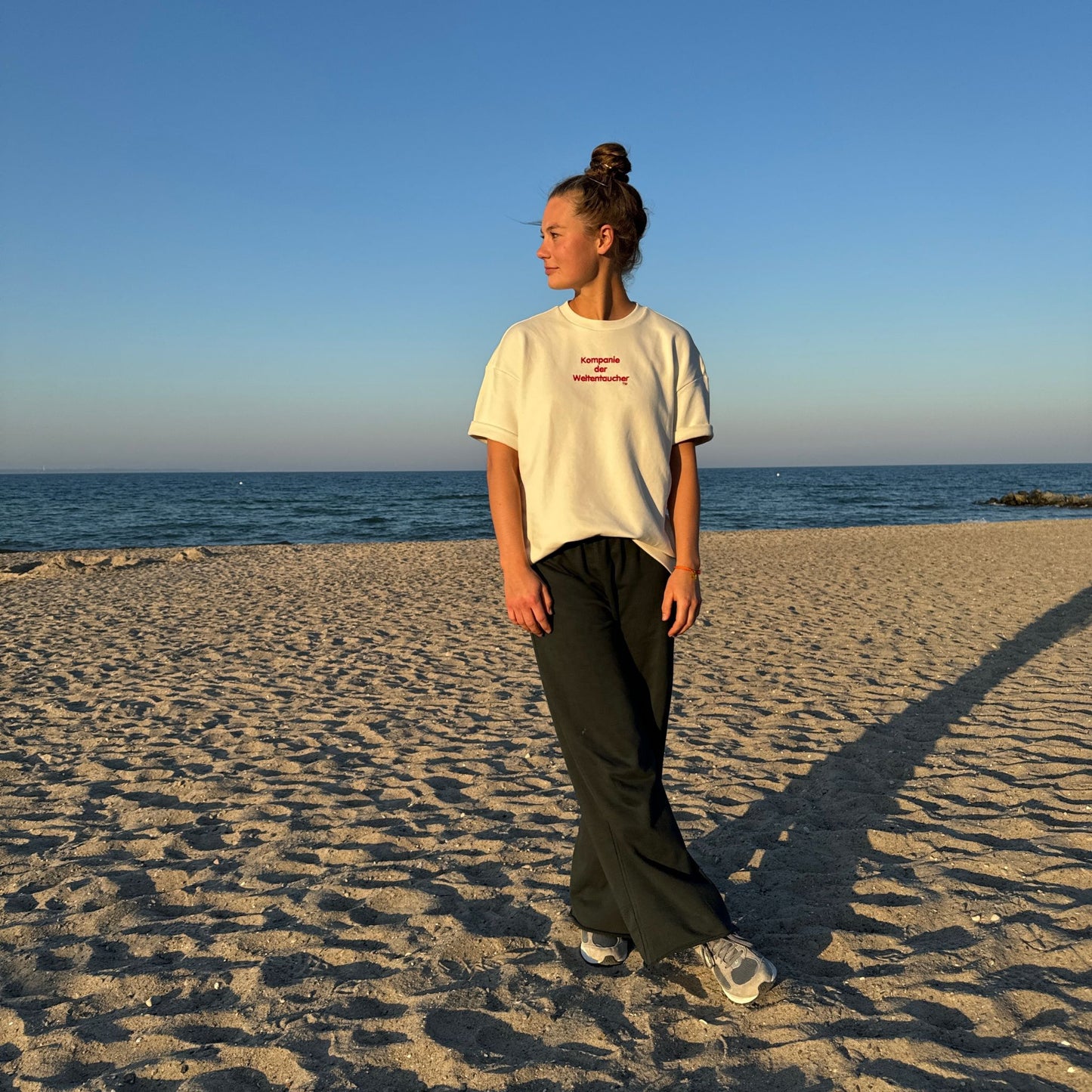 Sweatshirt T-Shirt Creme "Meer"