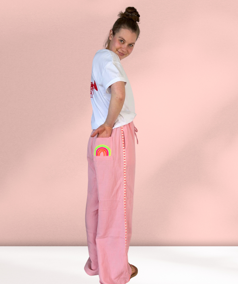 Musselinhose Rosa