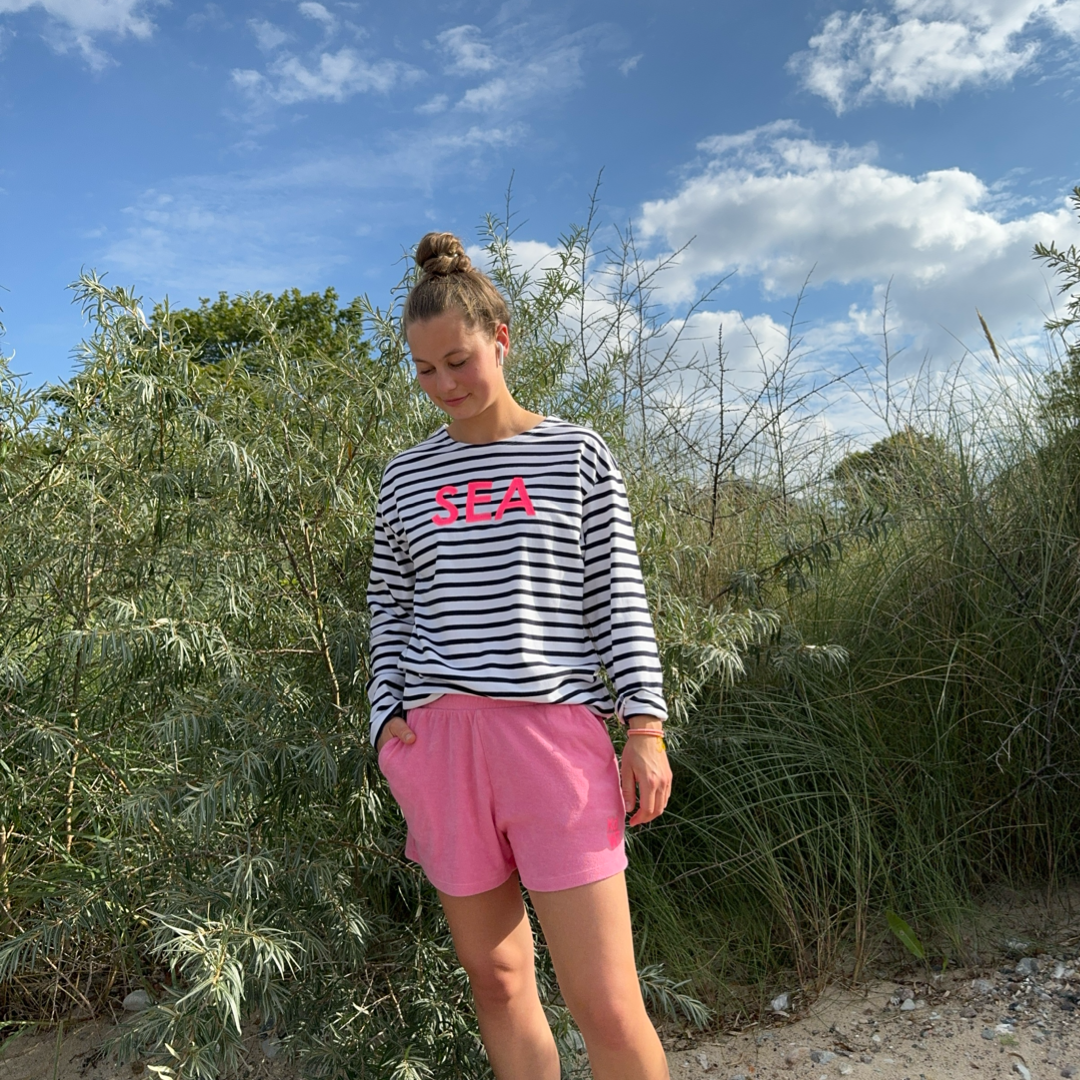 Ringelshirt "SEA" pink