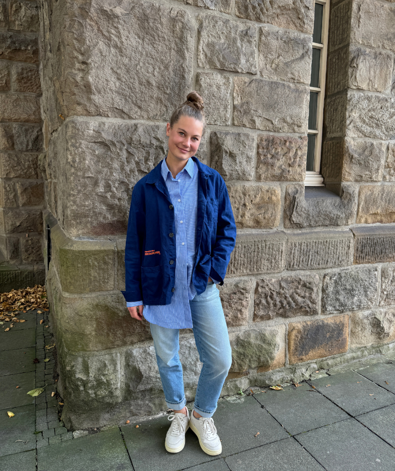 Overshirt Blau "Jeder Tag ist ein Abenteuer"
