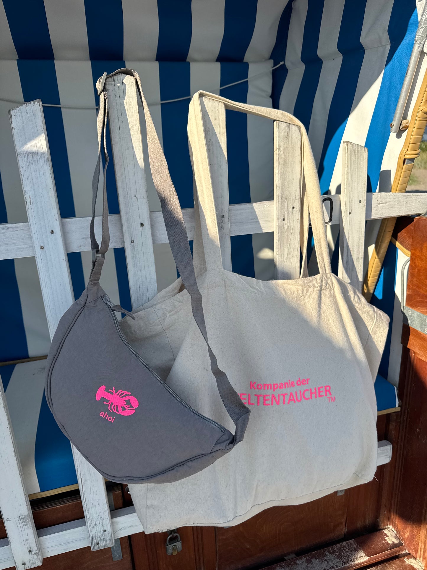 Crossbodybag grau „ahoi“