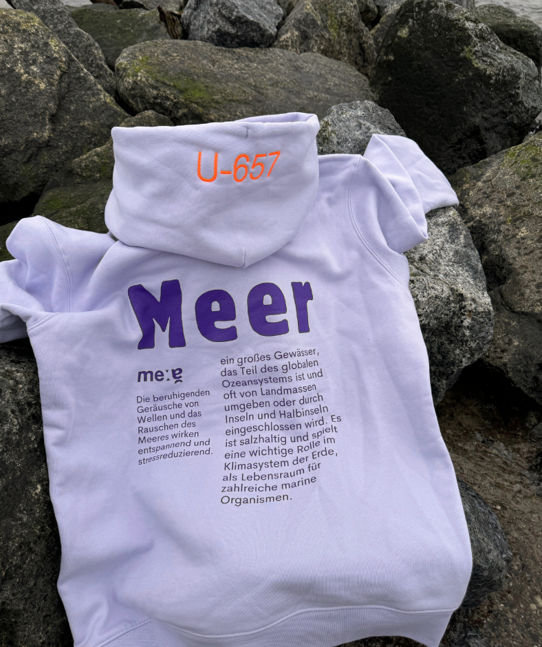Hoodie lilac "Meer"