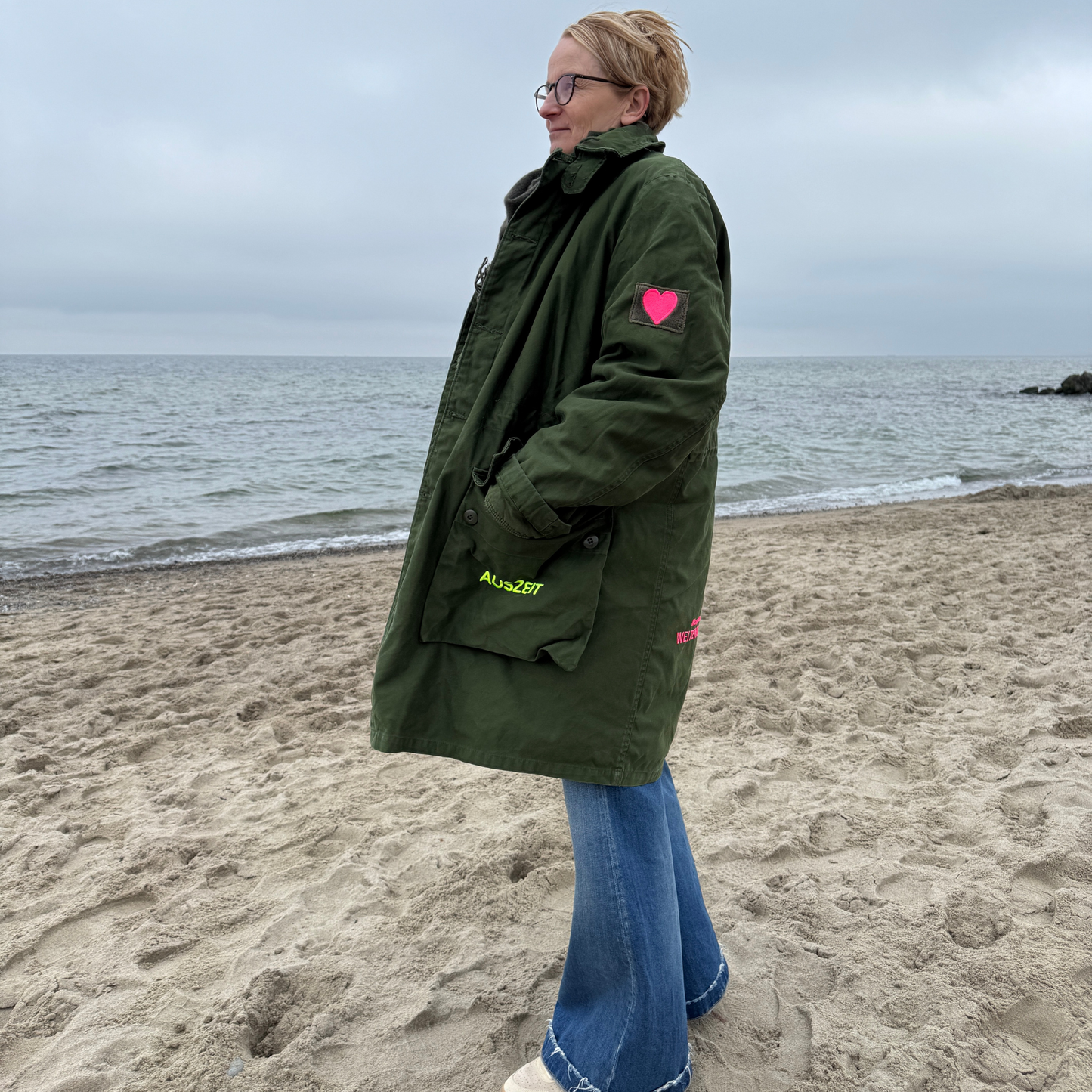 Parka Khaki "Big Love Ostsee" - mit herausnehmbarem Winterfutter