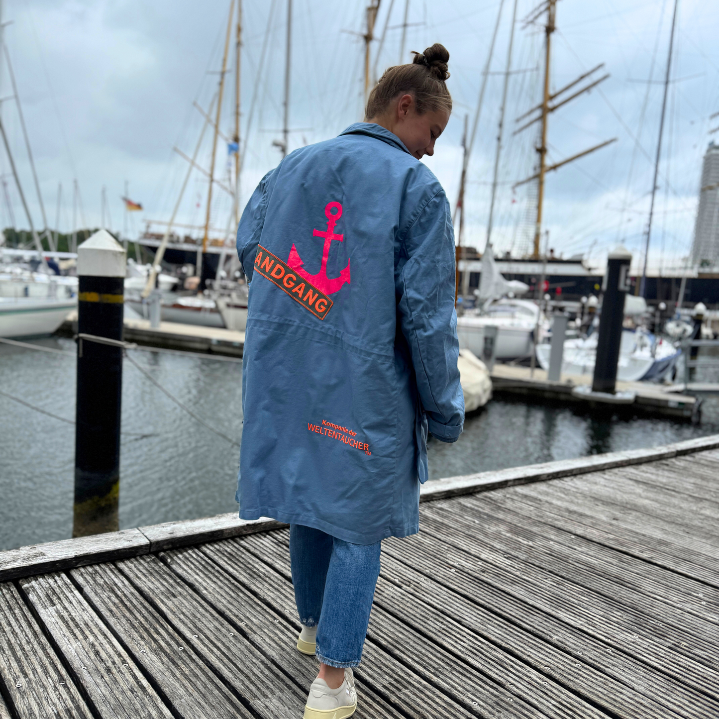 Parka Blau "Landgang" - mit herausnehmbarem Innenfutter