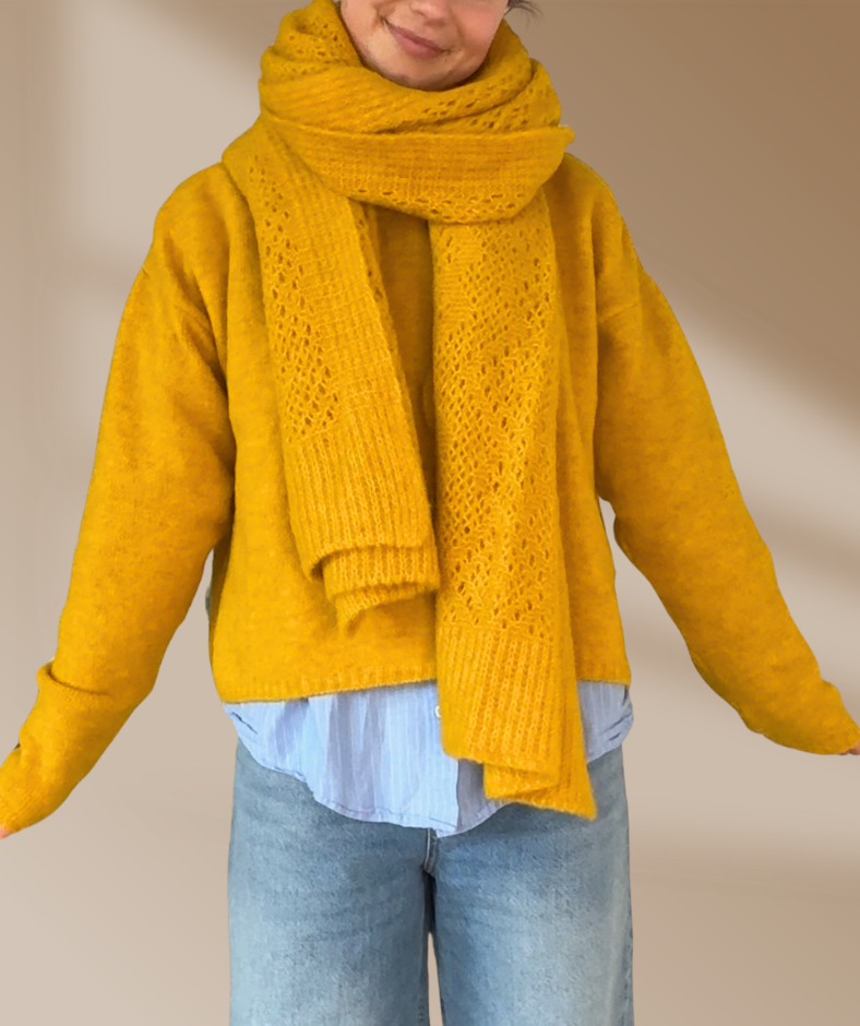 Strickpullover "Gelb"