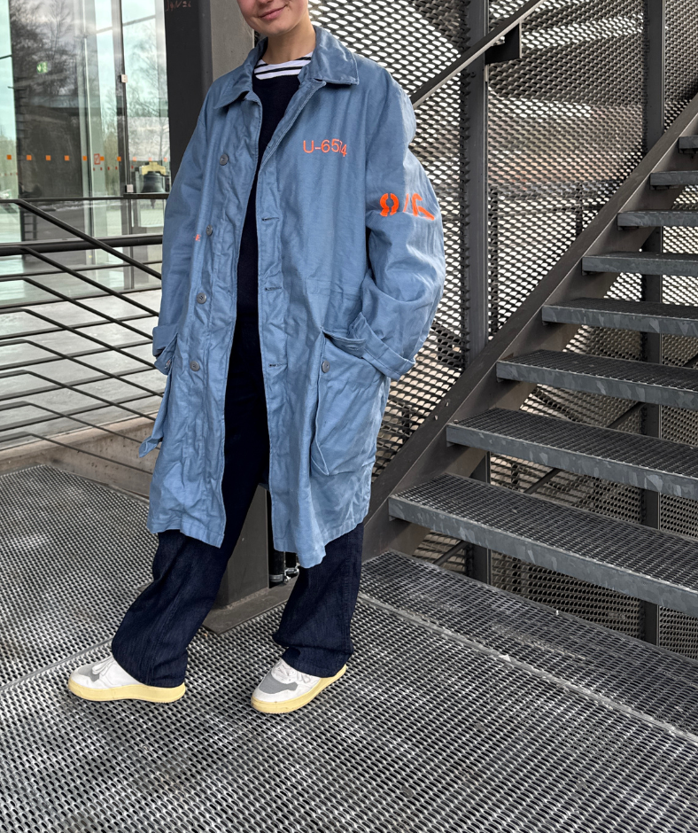 Parka Blau "Meer" mit herausnehmbarem Winterfutter