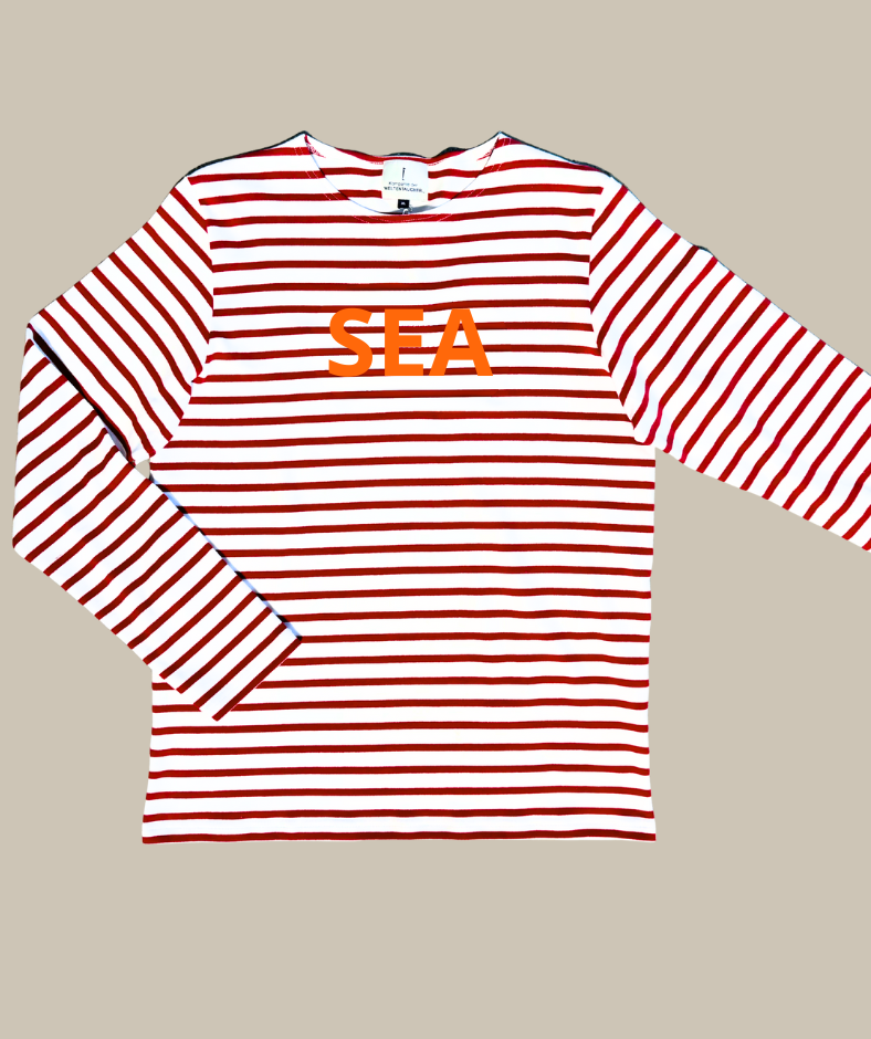 Ringelshirt Rot-Weiß "SEA"