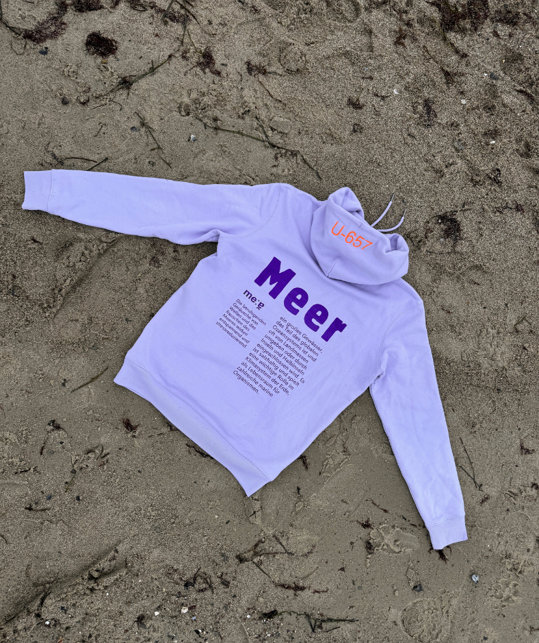 Hoodie lilac "Meer"