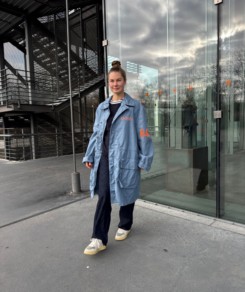 Parka Blau "Meer" mit herausnehmbarem Winterfutter