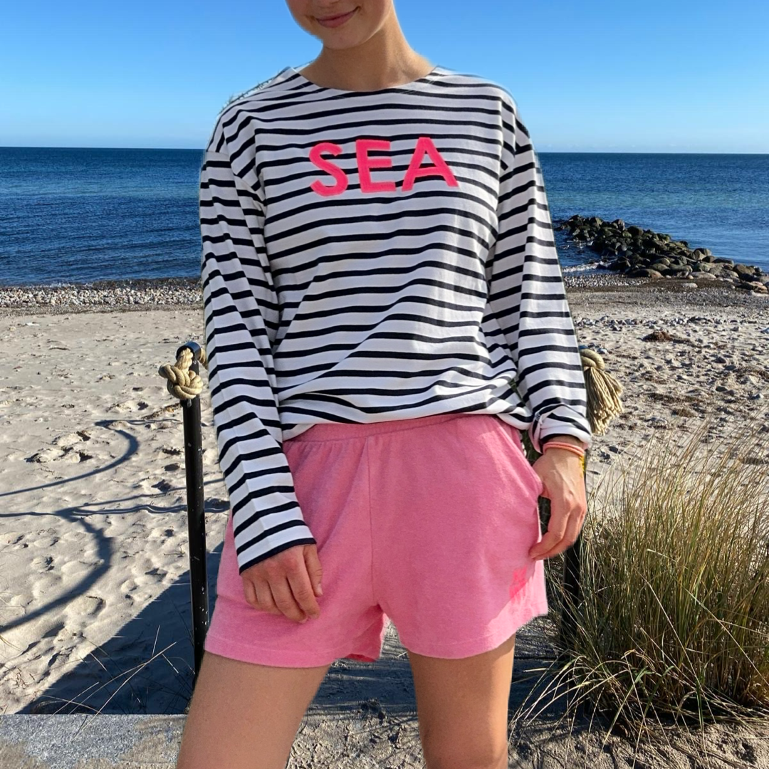 Ringelshirt "SEA" pink