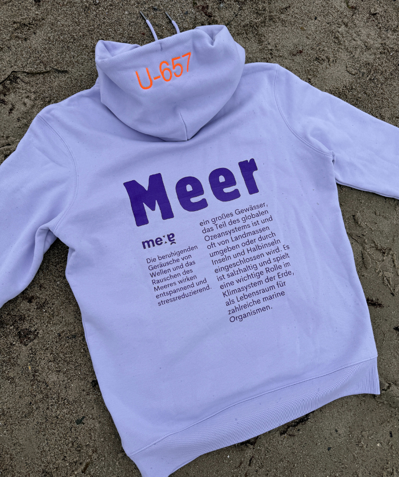 Hoodie lilac "Meer"