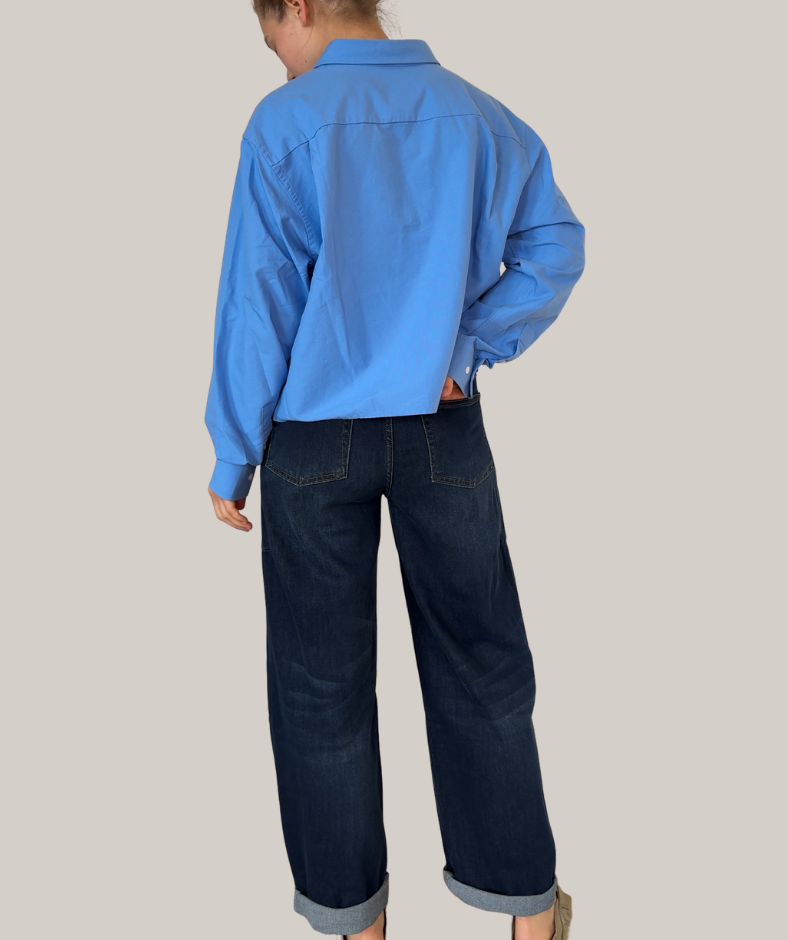 Jeans dark denim washed