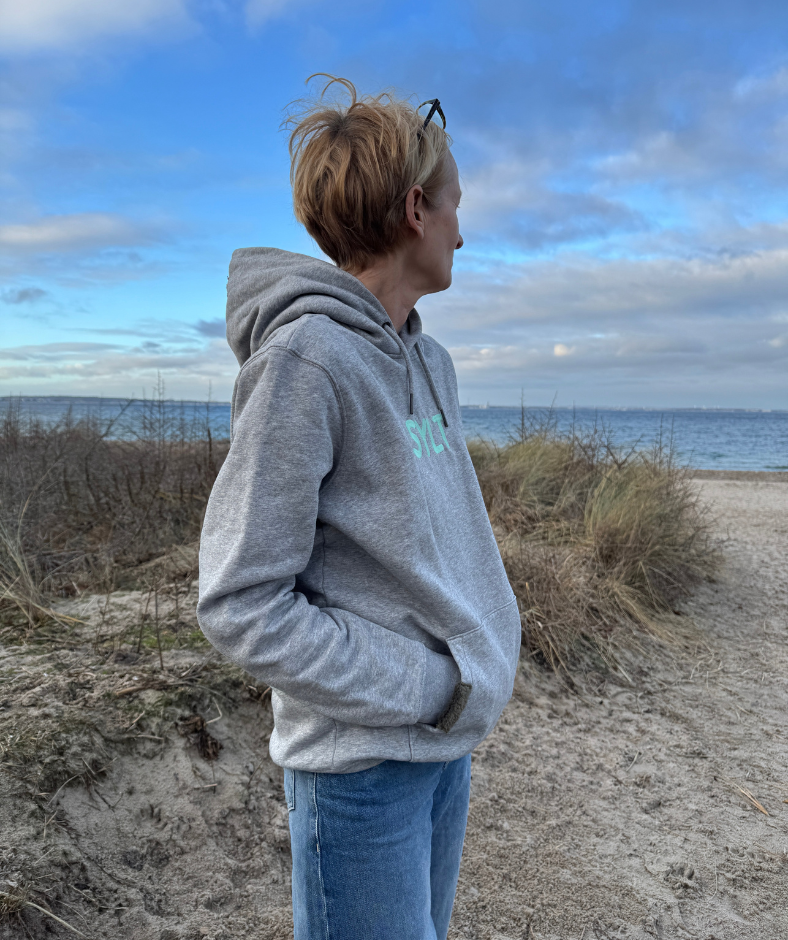 Hoodie Grau "Big Love" - Individualisierbar