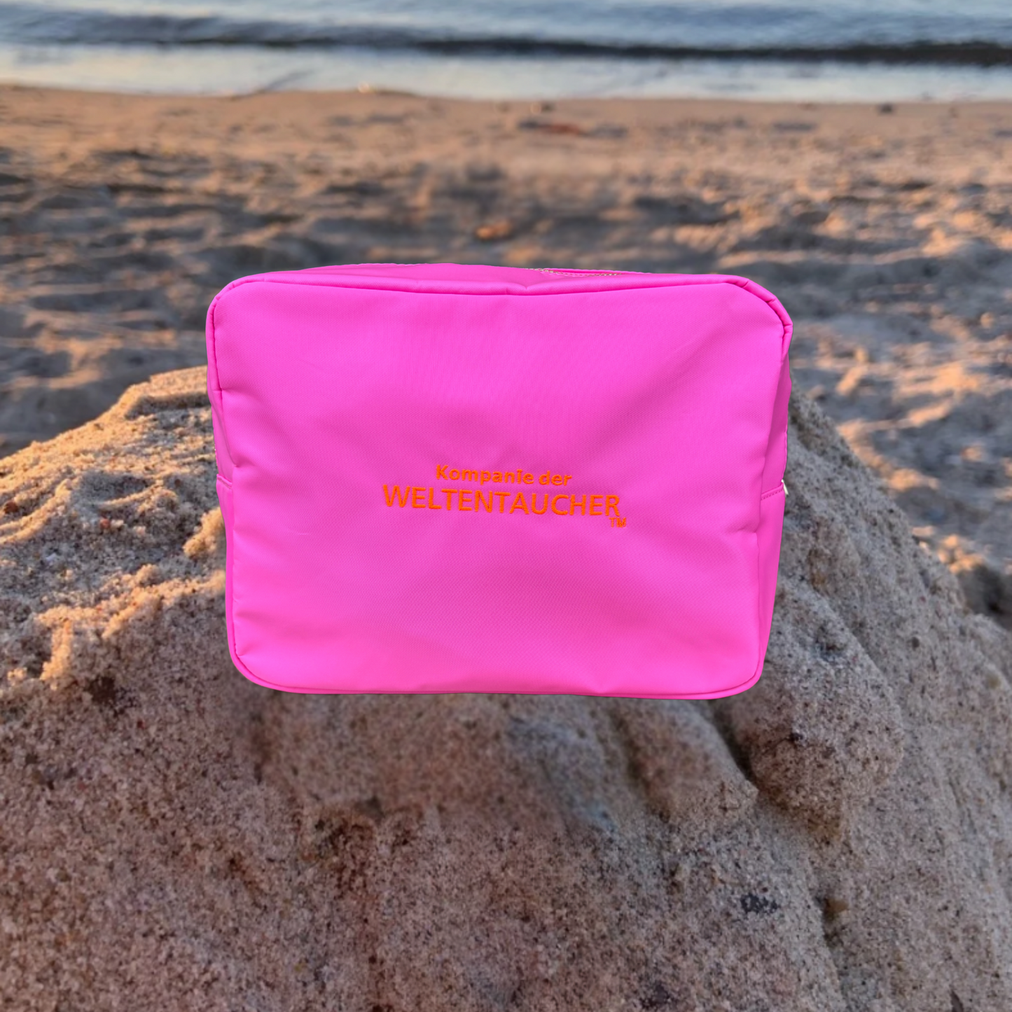 Kulturtasche / Beautycase Pink "Sun Club"