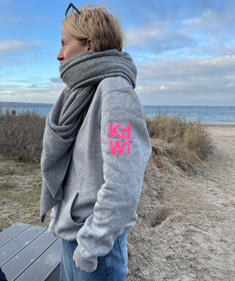 Hoodie Grau "Big Love" - Individualisierbar