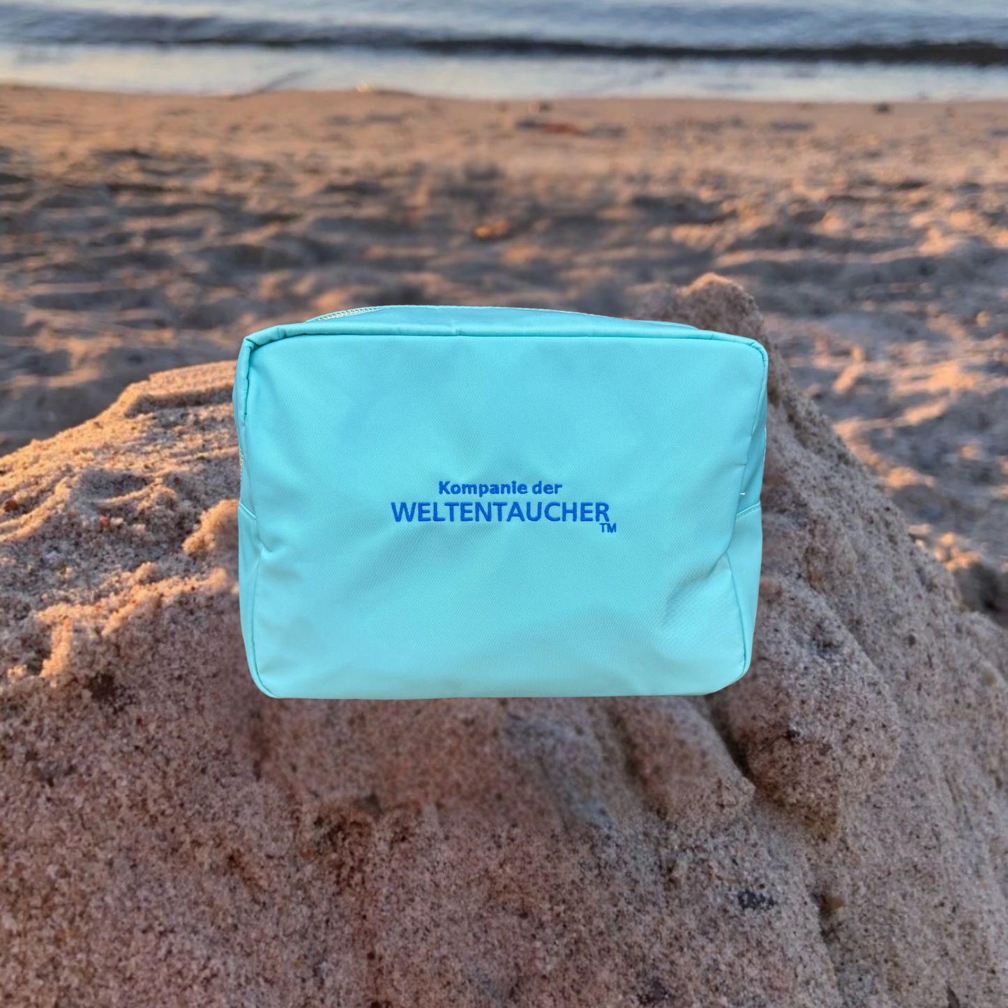 Kulturtasche / Beautycase Mint "Sun Club"