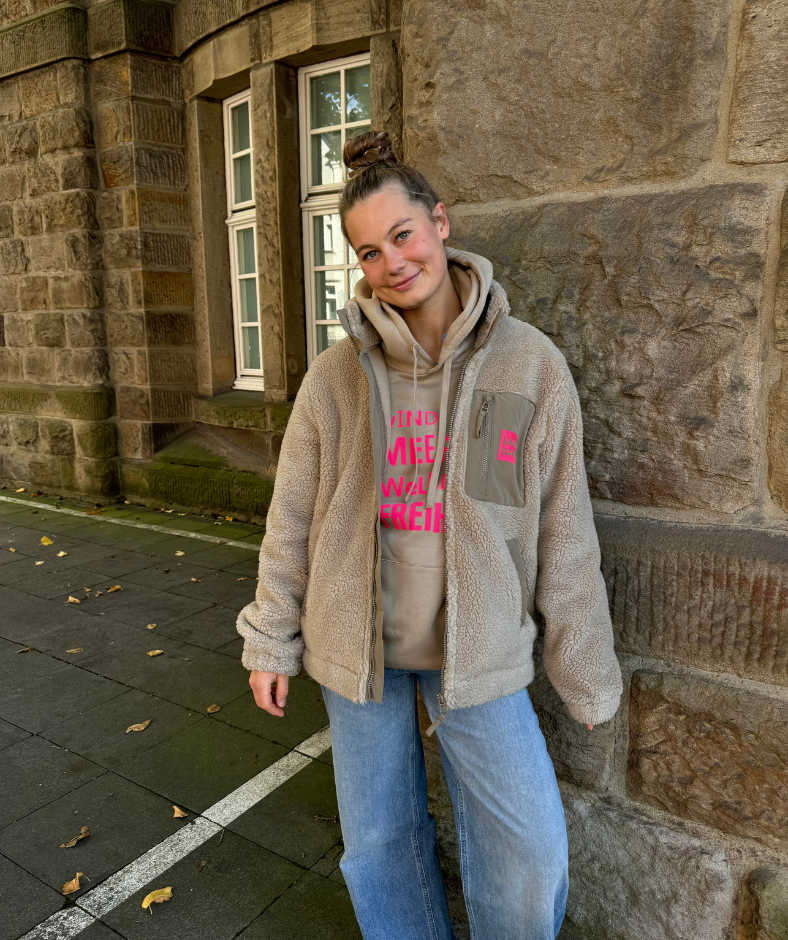 Hoodie Cappuccino "Wind Meer Wellen Freiheit"