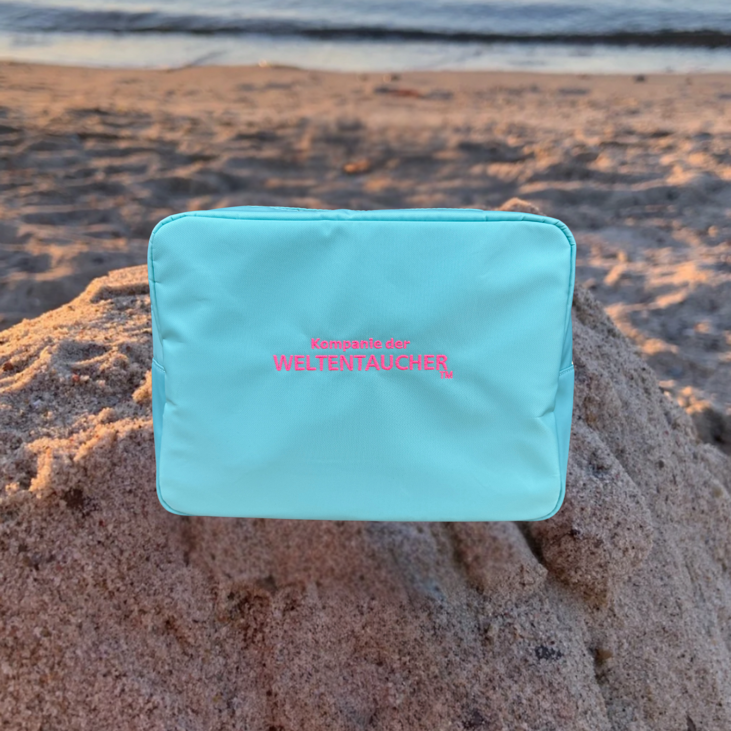Kulturtasche / Beautycase Mint "fresh catch"