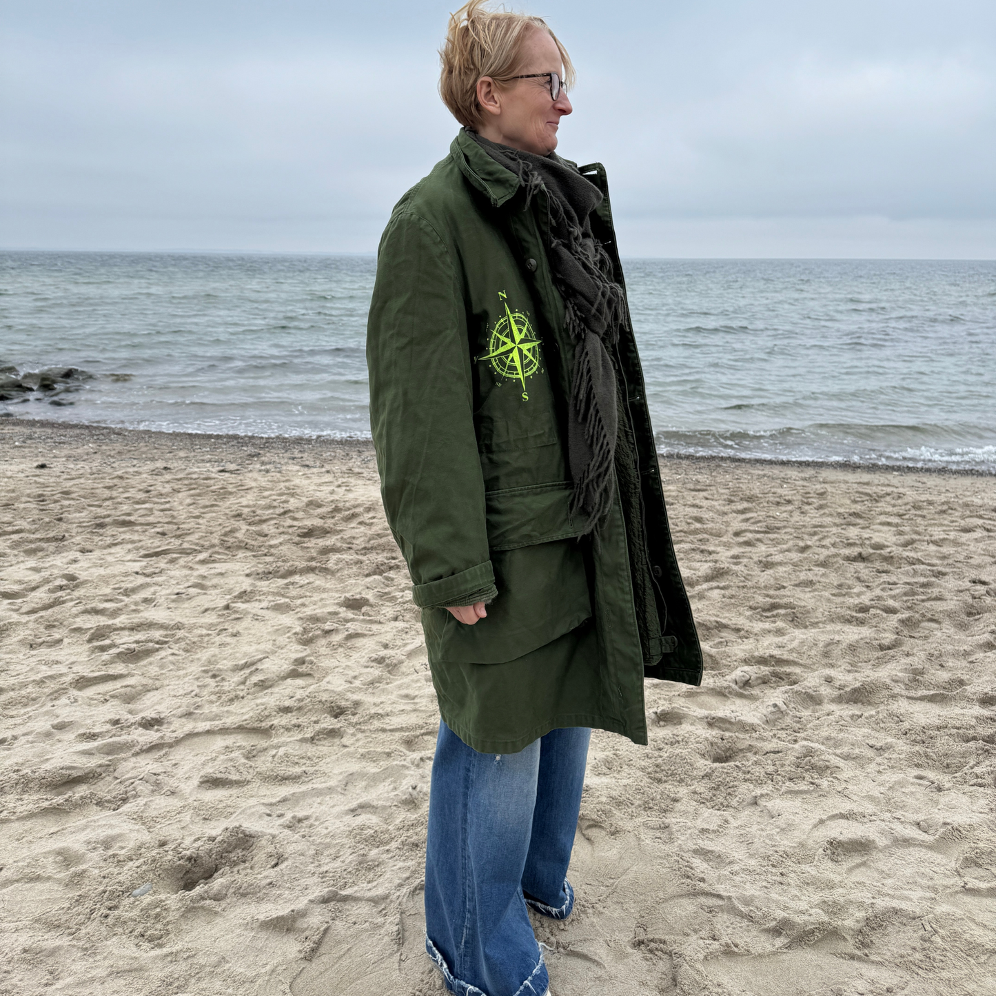 Parka Khaki "Big Love Ostsee" - mit herausnehmbarem Winterfutter