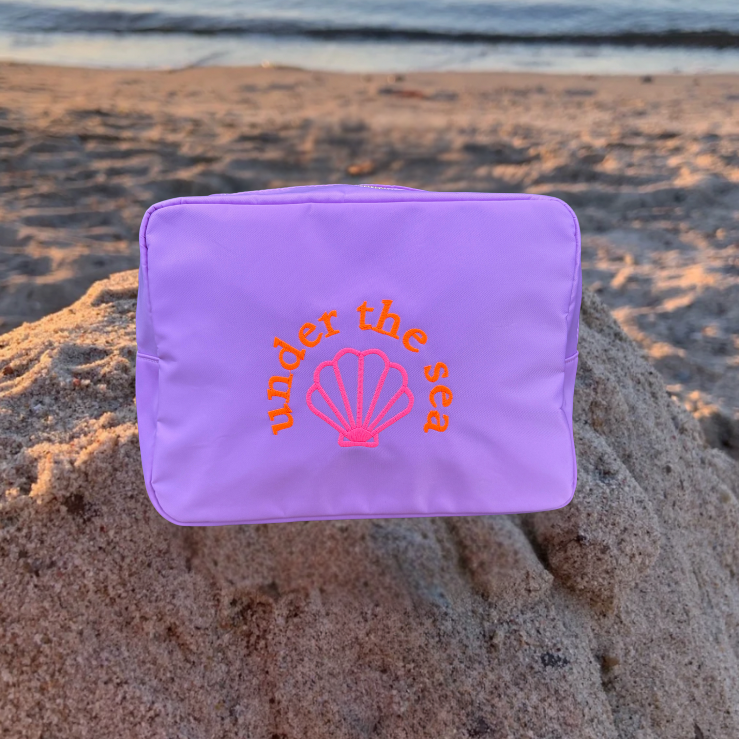 Kulturtasche / Beautycase Lilac "under the sea"