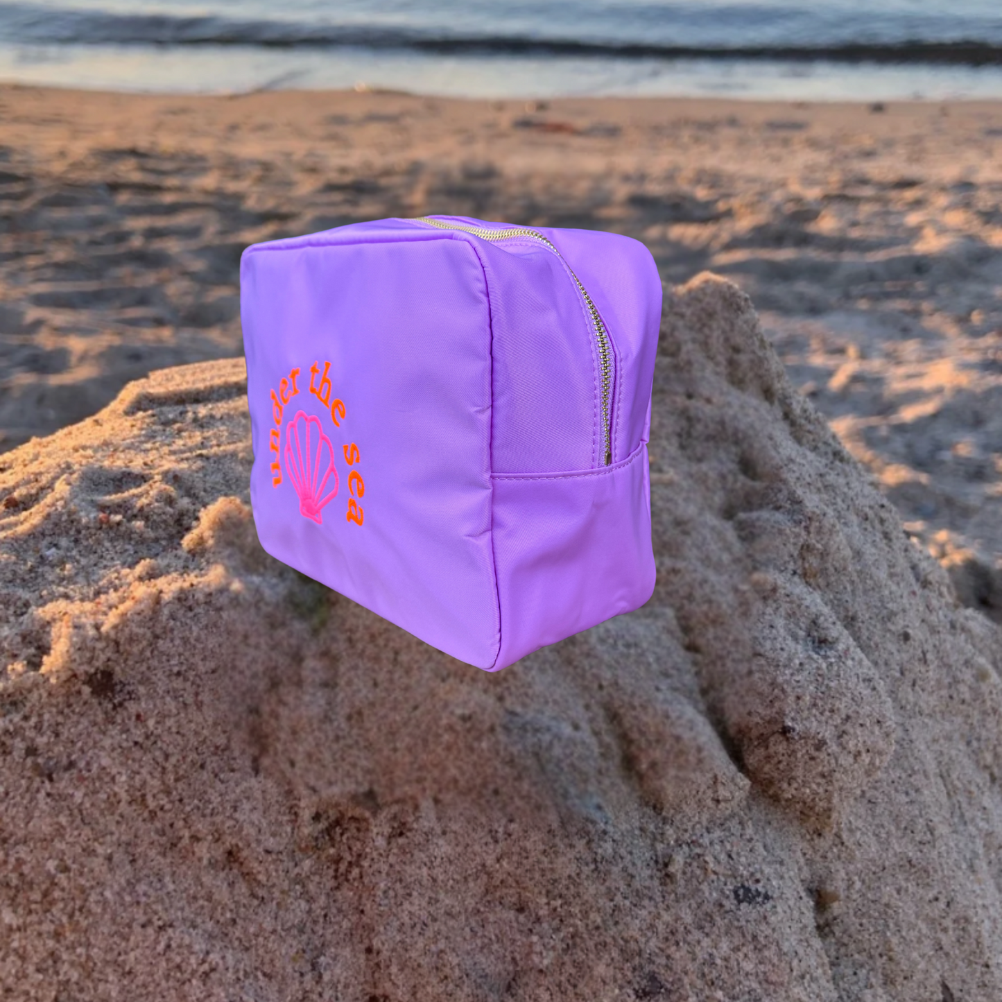 Kulturtasche / Beautycase Lilac "under the sea"
