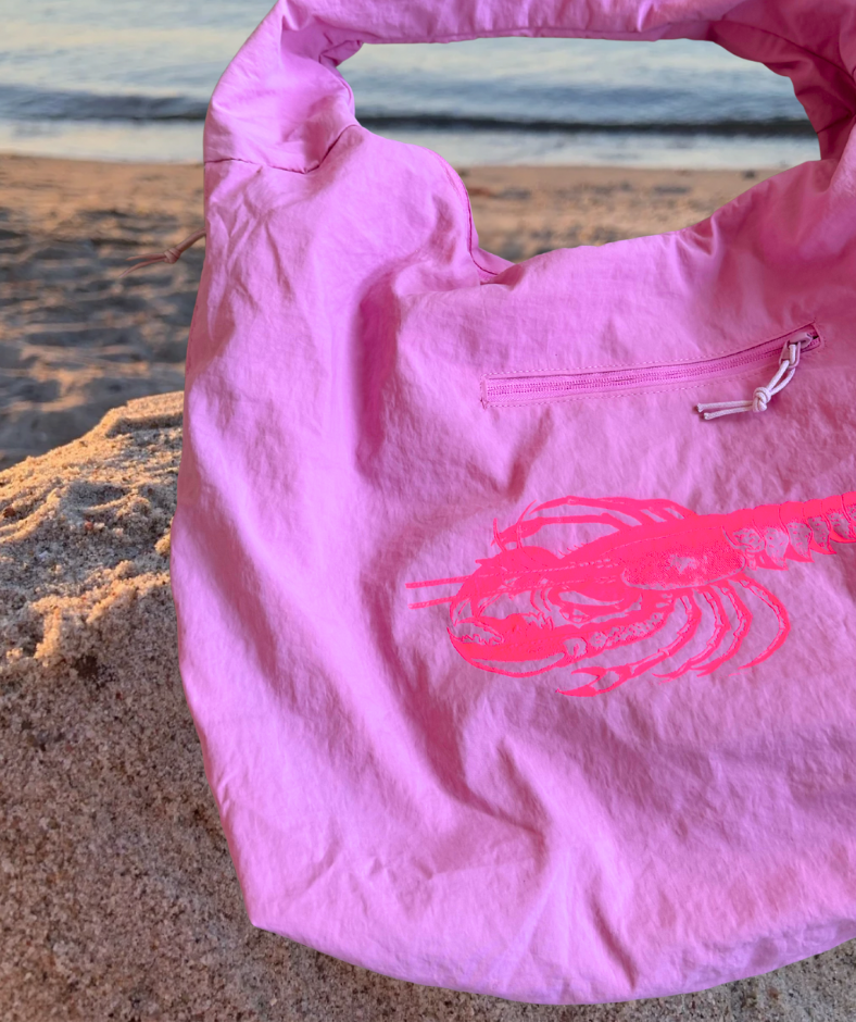 Slouchy Bag / Schultertasche Pink "Hummer"