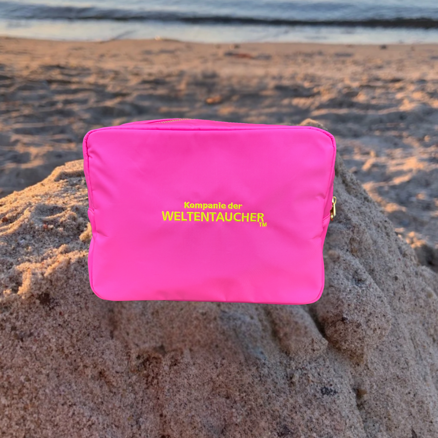 Kulturtasche / Beautycase Pink "fresh catch"