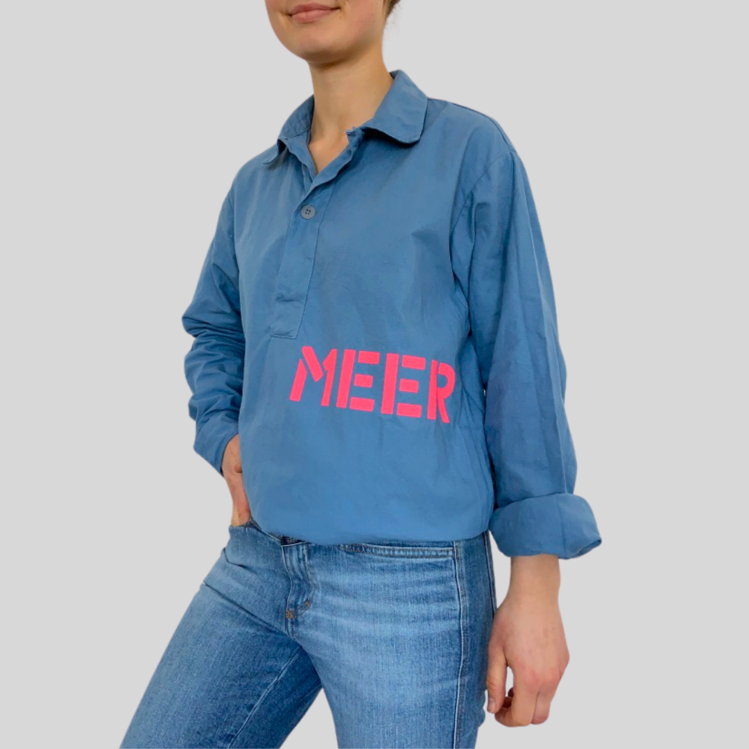 Bluse blau "MEER"