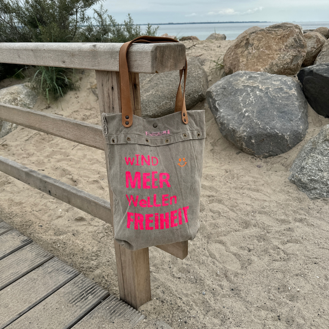 Shopper "Wind Meer Wellen Freiheit" Einzelstück