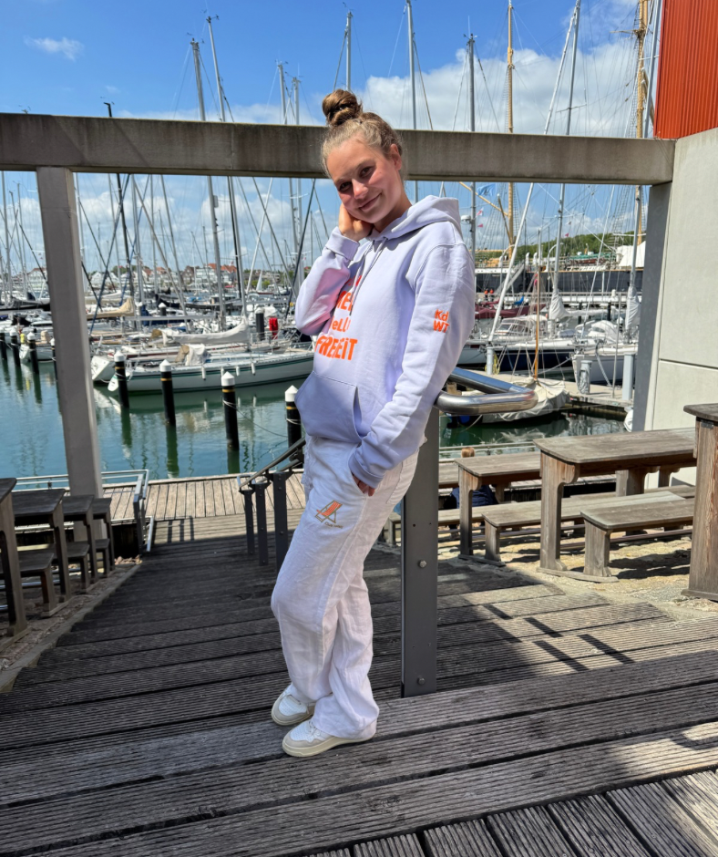 Hoodie lilac "Wind Meer Wellen Freiheit“