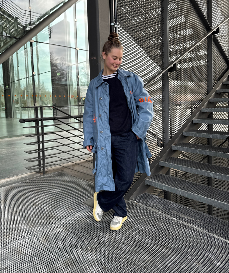 Parka Blau "Meer" mit herausnehmbarem Winterfutter