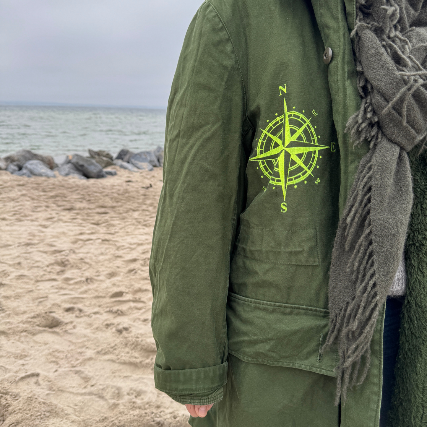 Parka Khaki "Big Love Ostsee" - mit herausnehmbarem Winterfutter