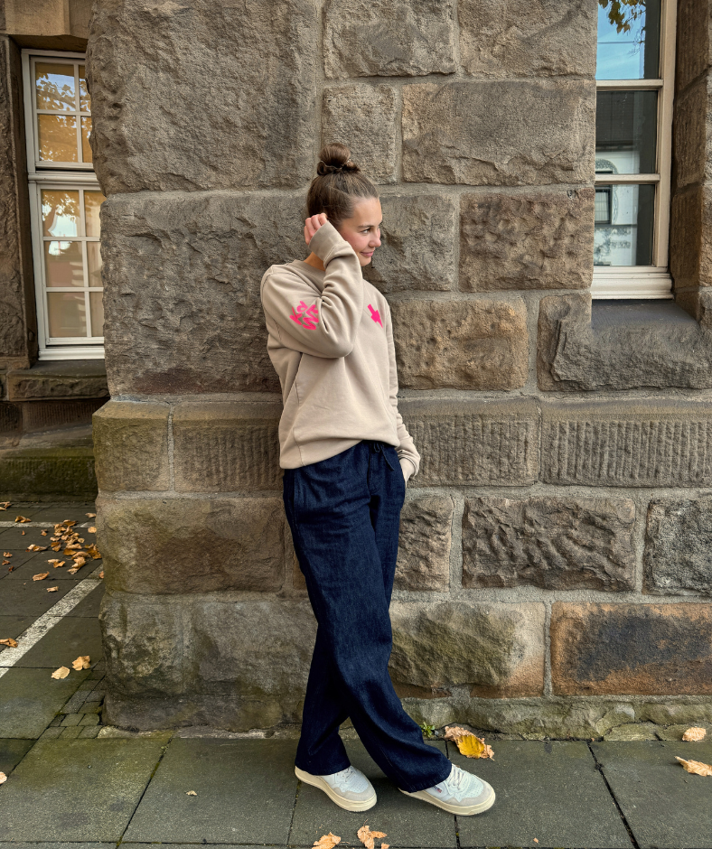Sweatshirt Cappucino " Wind Meer Wellen Freiheit"