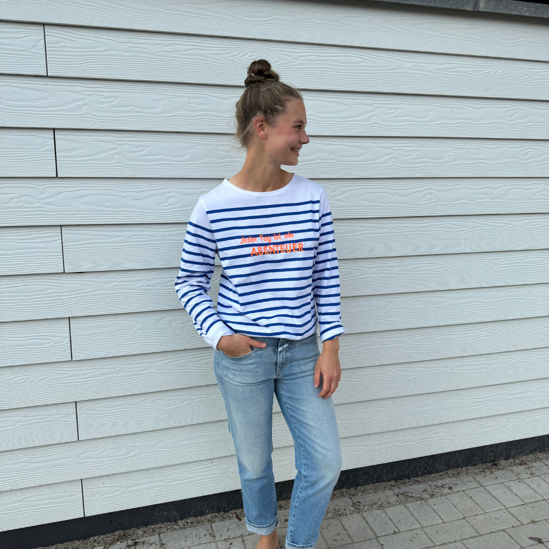 Ringelshirt "Jeder Tag ist ein Abenteuer"