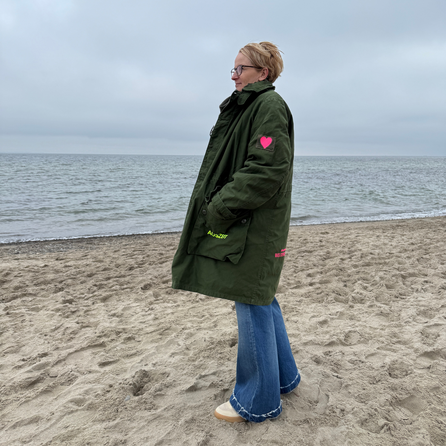 Parka Khaki "Big Love Ostsee" - mit herausnehmbarem Winterfutter