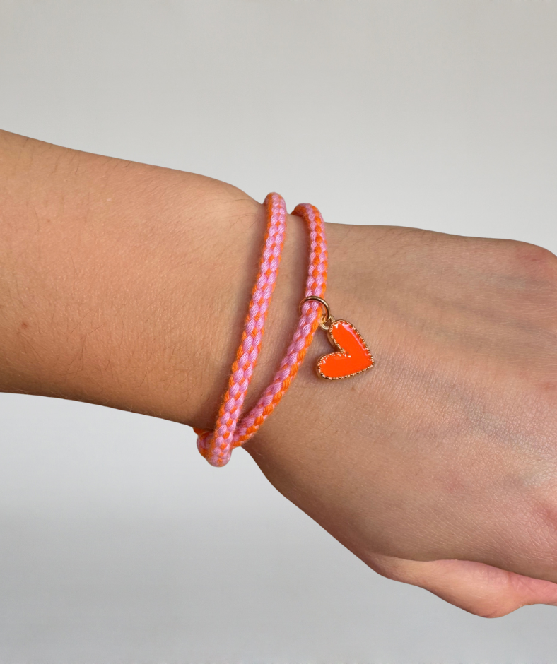 Armband zweifarbig "Herz“