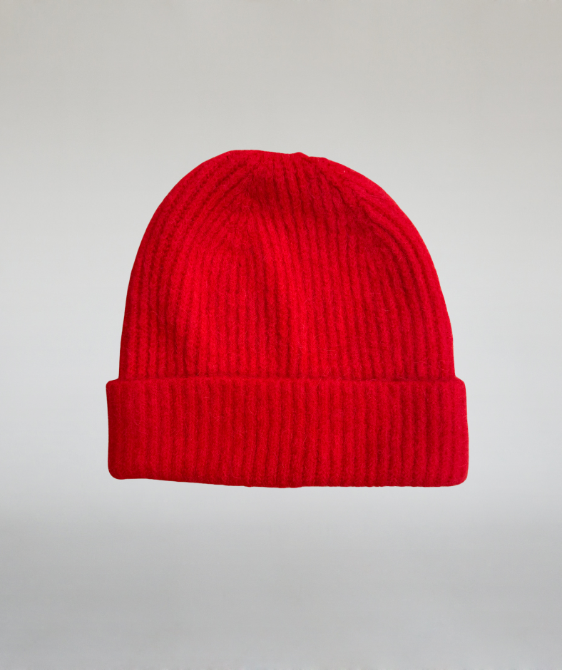 Mütze „flauschig“ rot • unisex