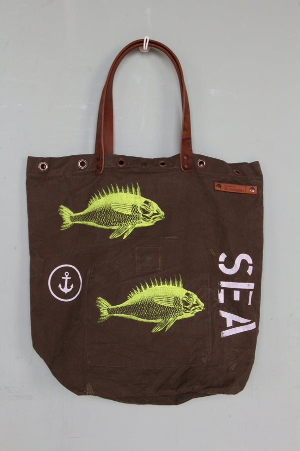 Shopper "Fische gelb"