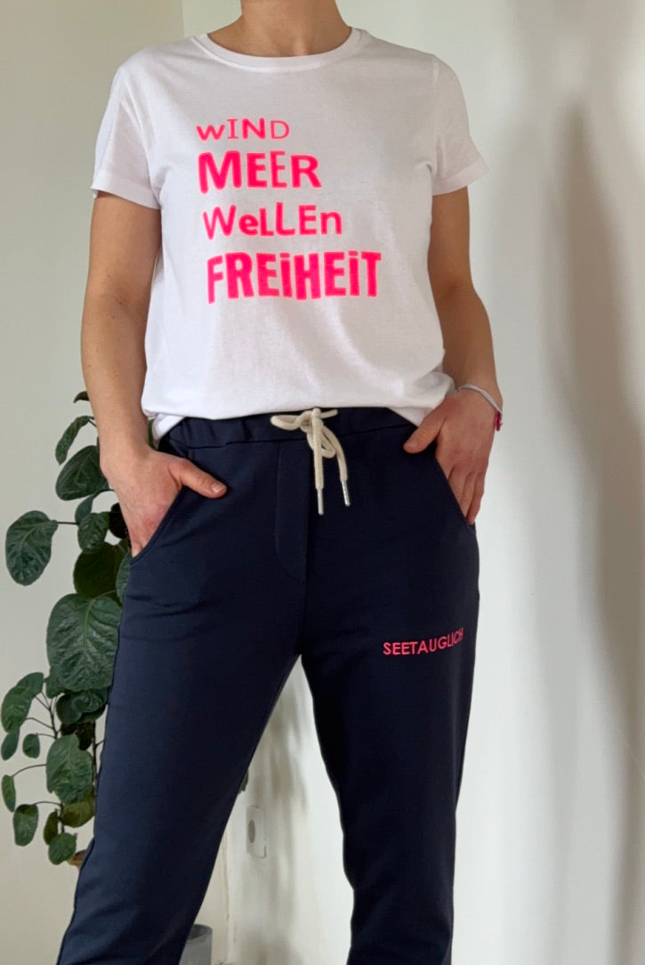 T-Shirt "Wind Meer Wellen Freiheit"