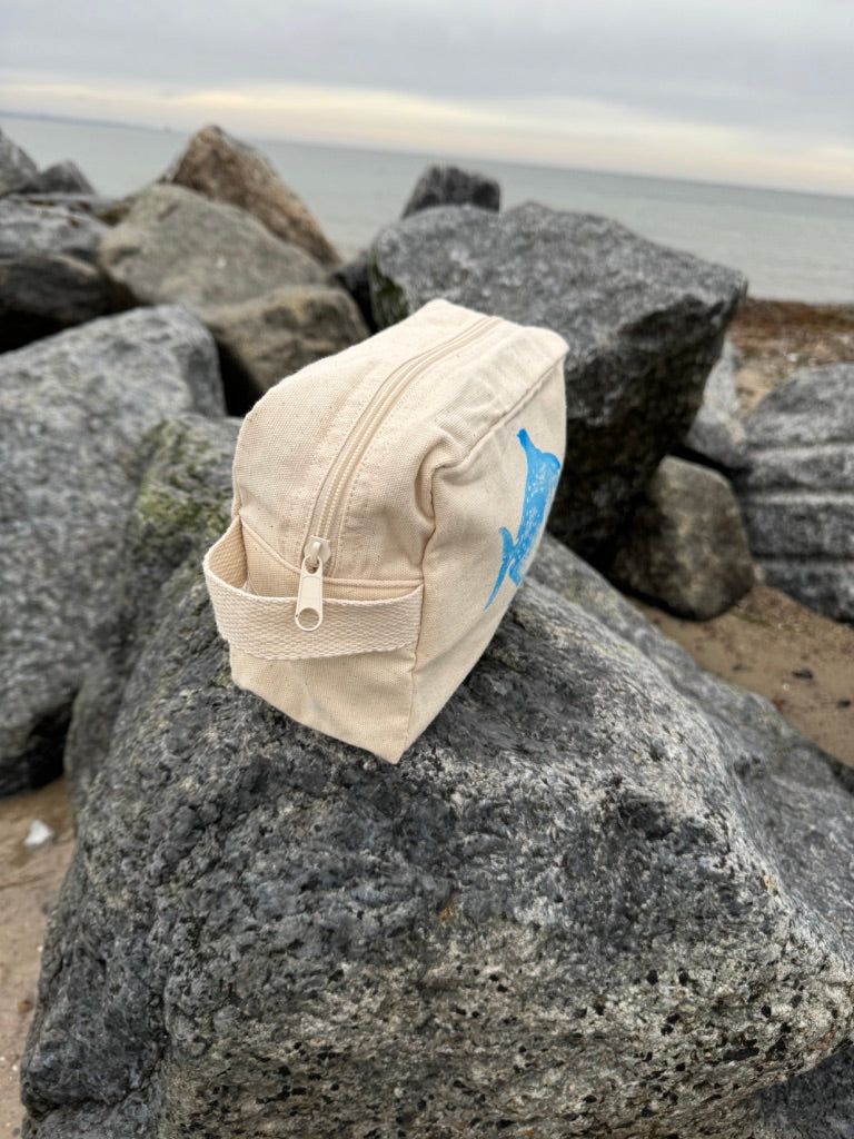 Kosmetiktasche "Fisch Blau"