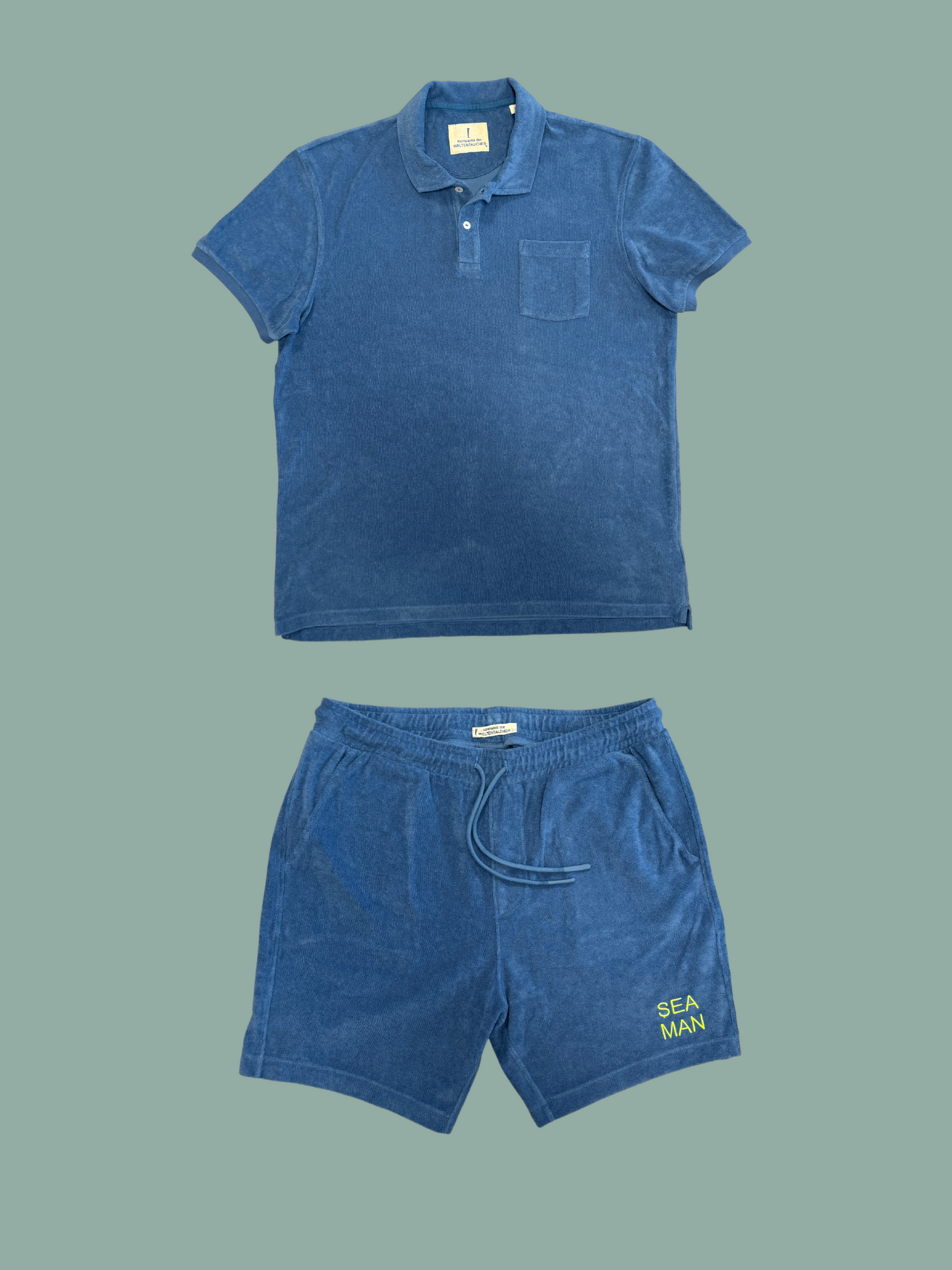Frottee Shirt "BLAU"