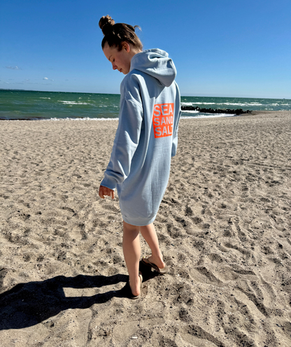 Sweatkleid Light Blue "Sea Sand Salt"