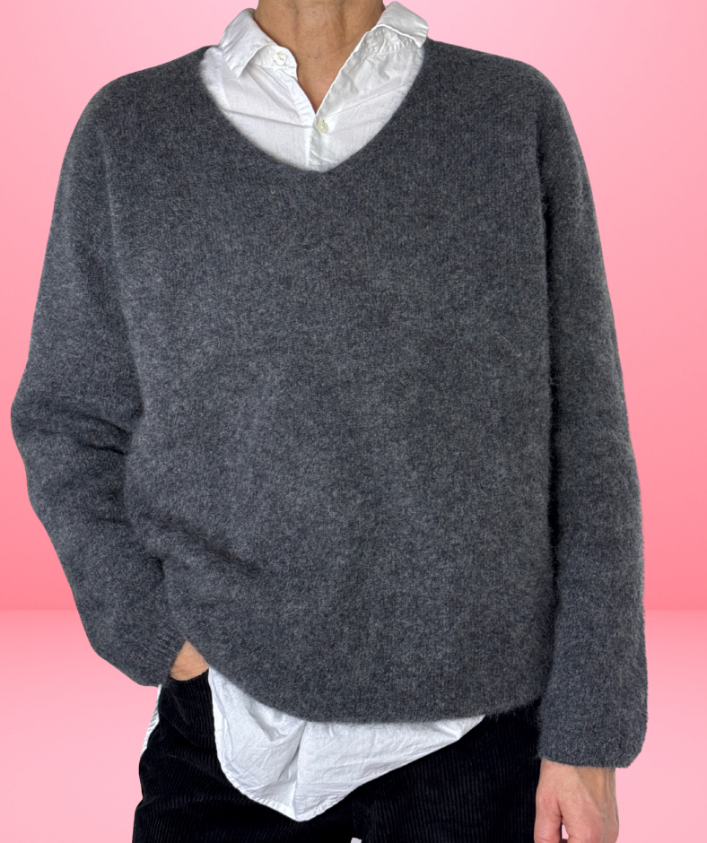 Kaschmirpullover "Grau"
