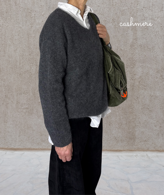 Kaschmirpullover "Grau"